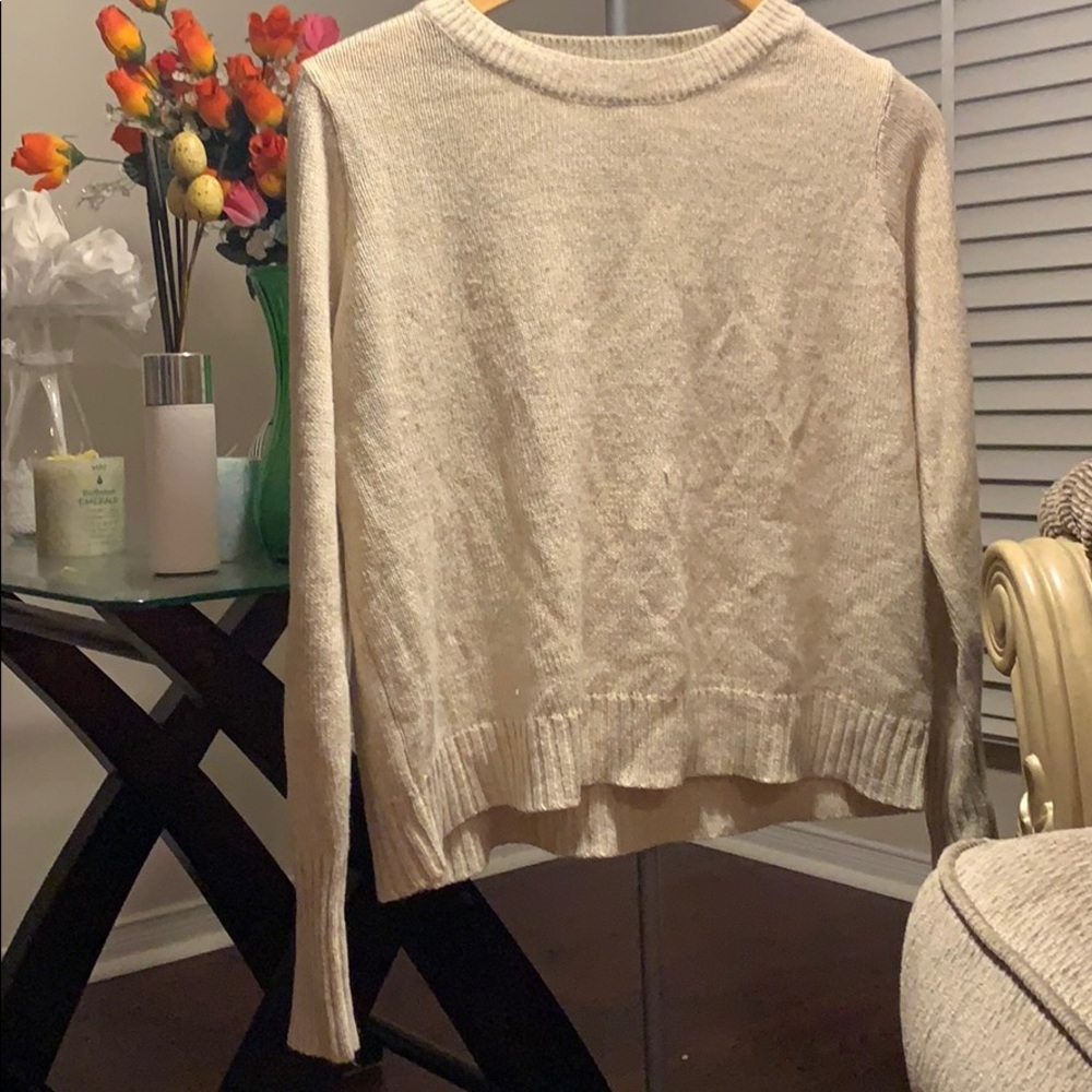H&M Beige Sweatshirt